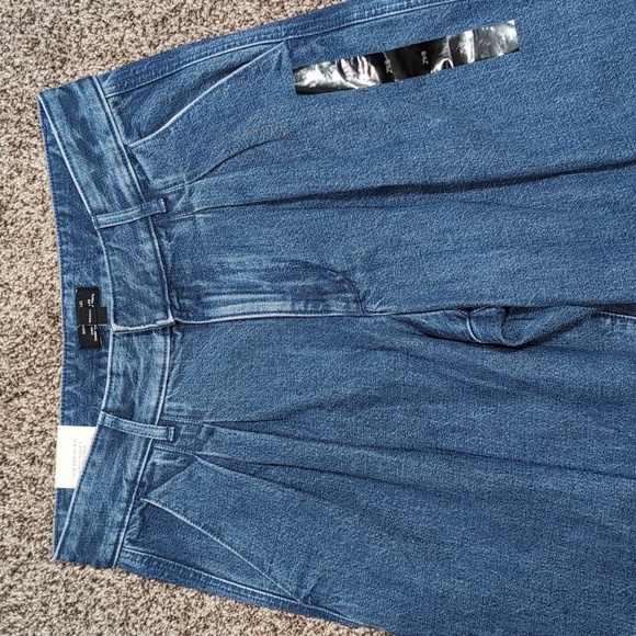 Banana Republic Luxe Wide Leg Pleated High Rise Jeans Modern NEW Size 29 - Picture 3 of 16
